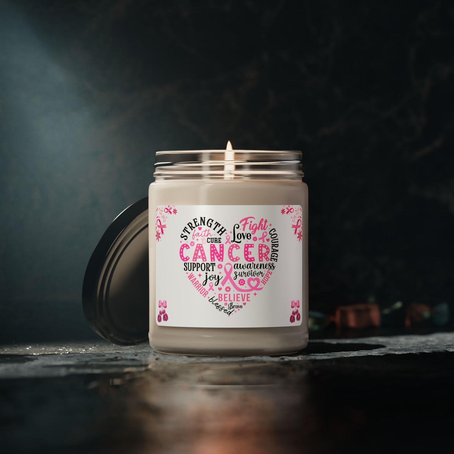 Strength, love, & Determination Soy Candles, 9oz - Kim’s Signature Beauty & Accessories    