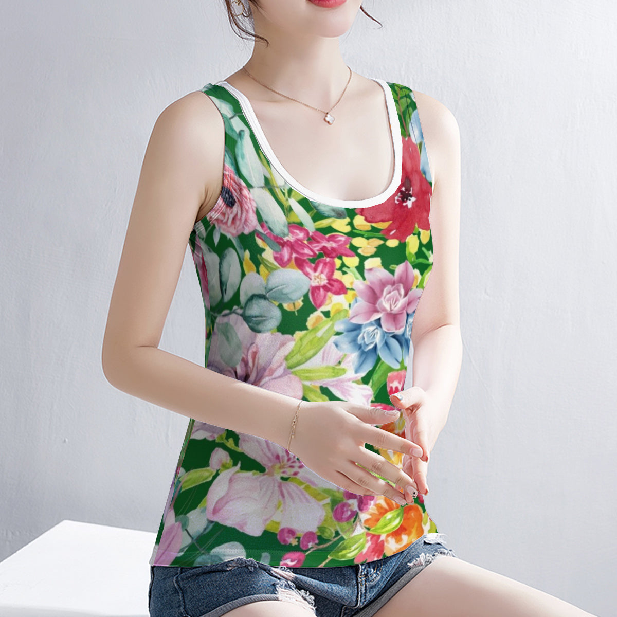 Summer Blooms Tank Top - Kim’s Signature Beauty & Accessories    