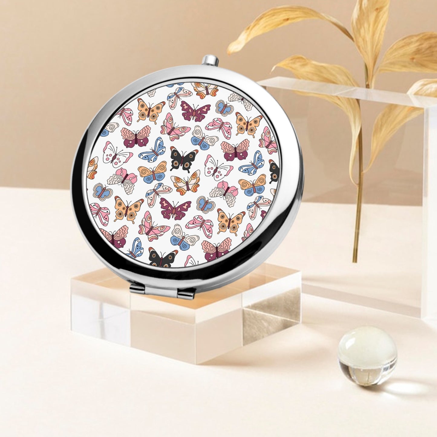 Summer Butterflies |  Compact Mirror - Kim’s Signature Beauty & Accessories    