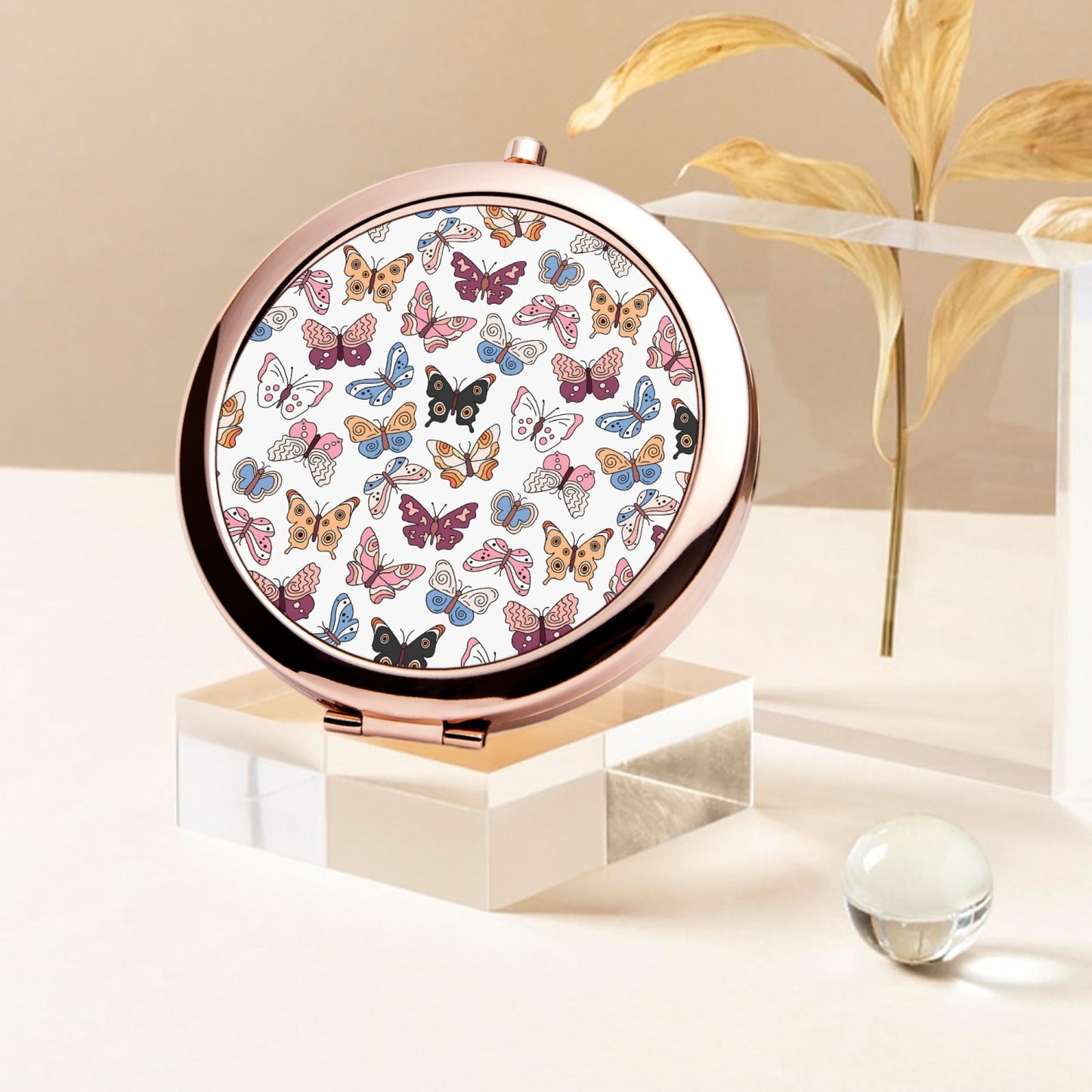 Summer Butterflies |  Compact Mirror - Kim’s Signature Beauty & Accessories    