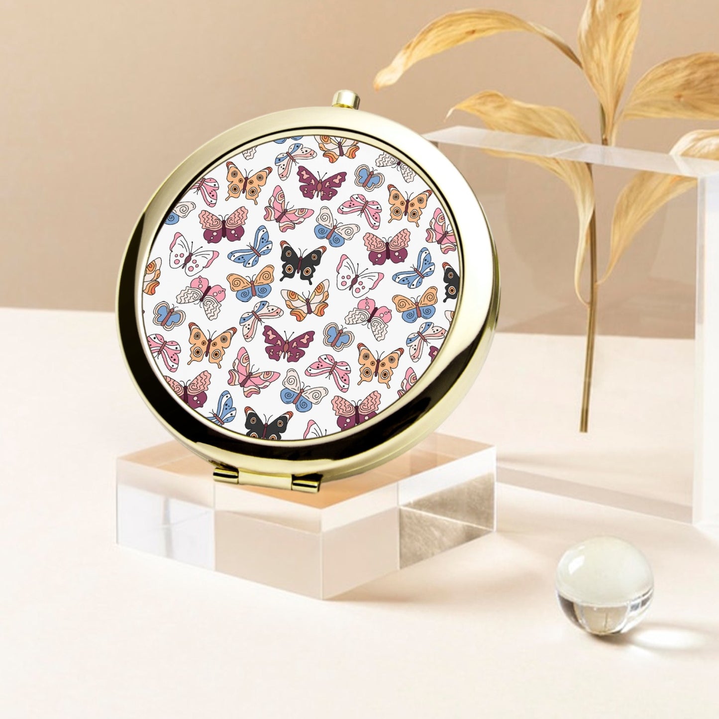 Summer Butterflies |  Compact Mirror - Kim’s Signature Beauty & Accessories    
