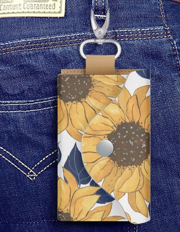 Sunflower Haven Key Holder Case - Kim’s Signature Beauty & Accessories    