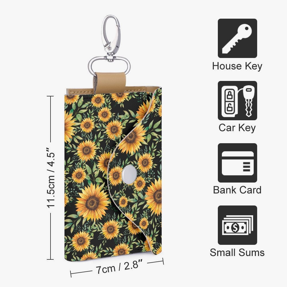 Sunflower |  Key Holder Case - Kim’s Signature Beauty & Accessories    