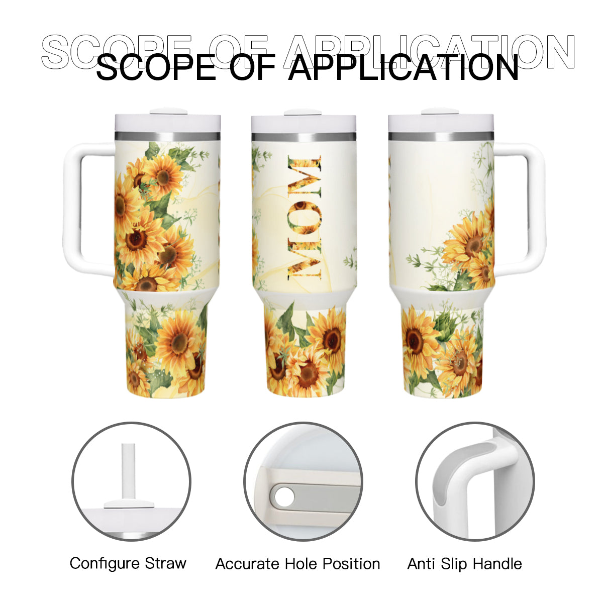 Sunflower Mom Tumbler - Kim’s Signature Beauty & Accessories    