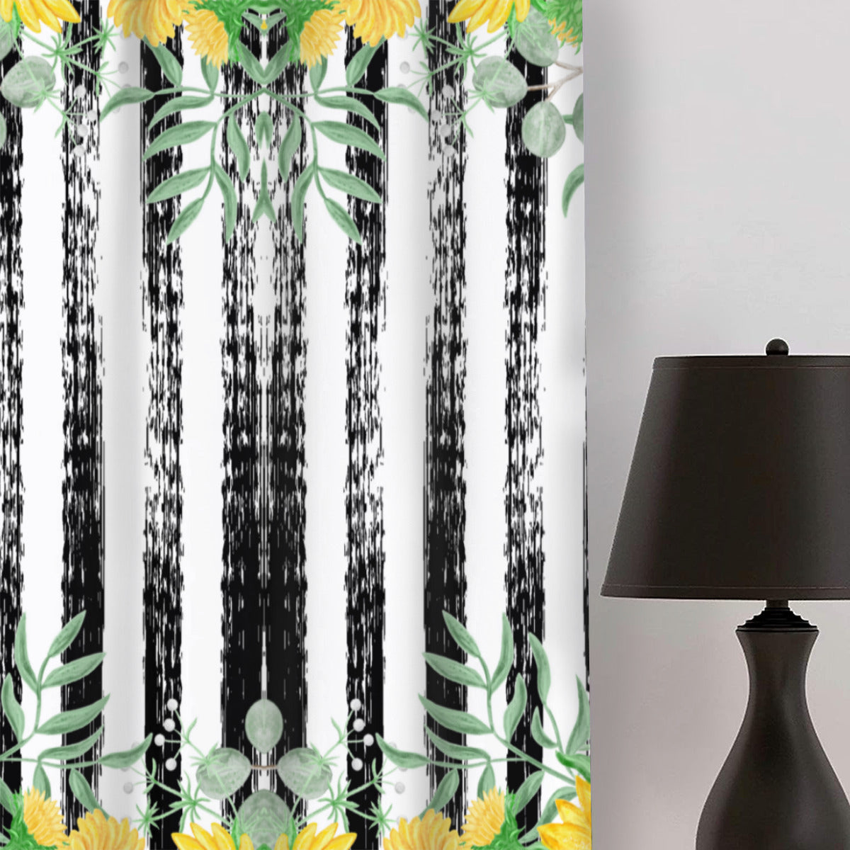 Sunflower Stripe Blackout Curtains – Set of 2 Panels - Kim’s Signature Beauty & Accessories    