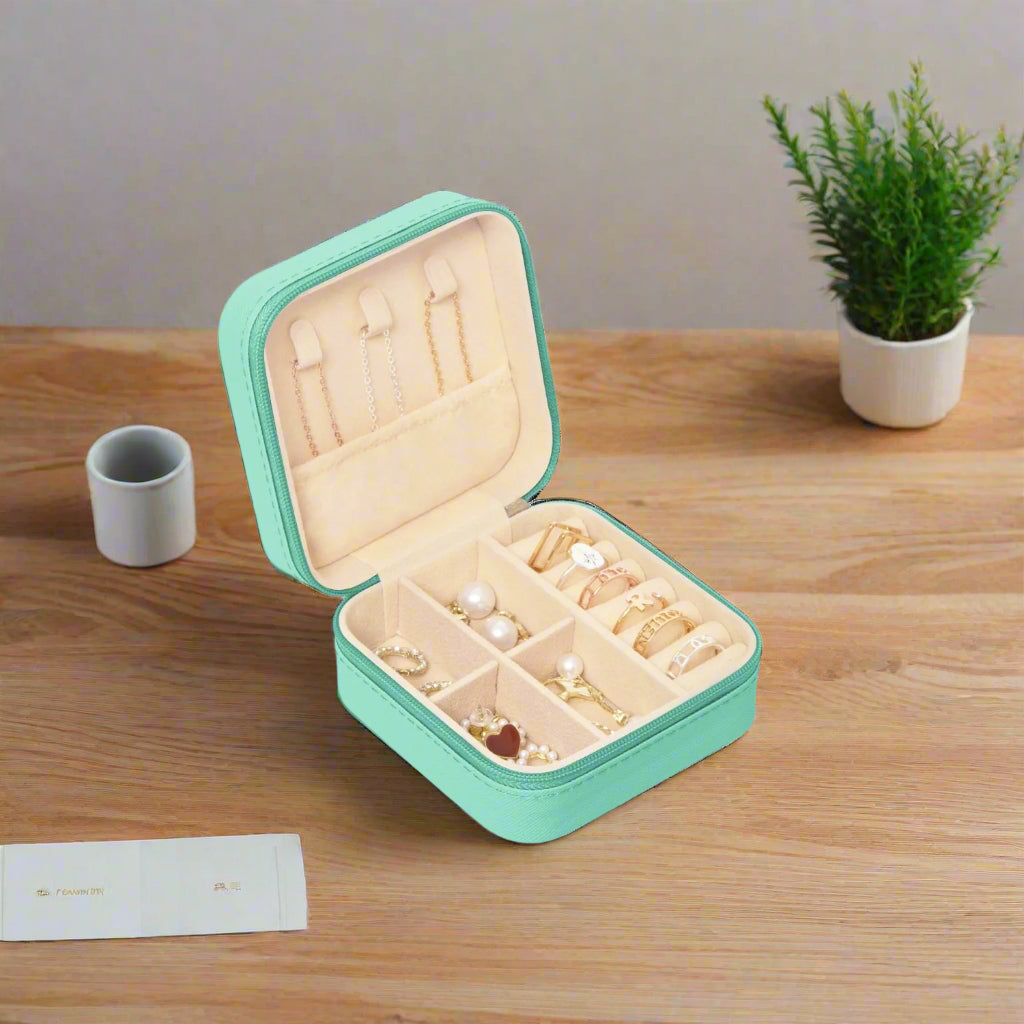 Sunflowers & Cow PU Leather Jewelry Box - Kim’s Signature Beauty & Accessories    