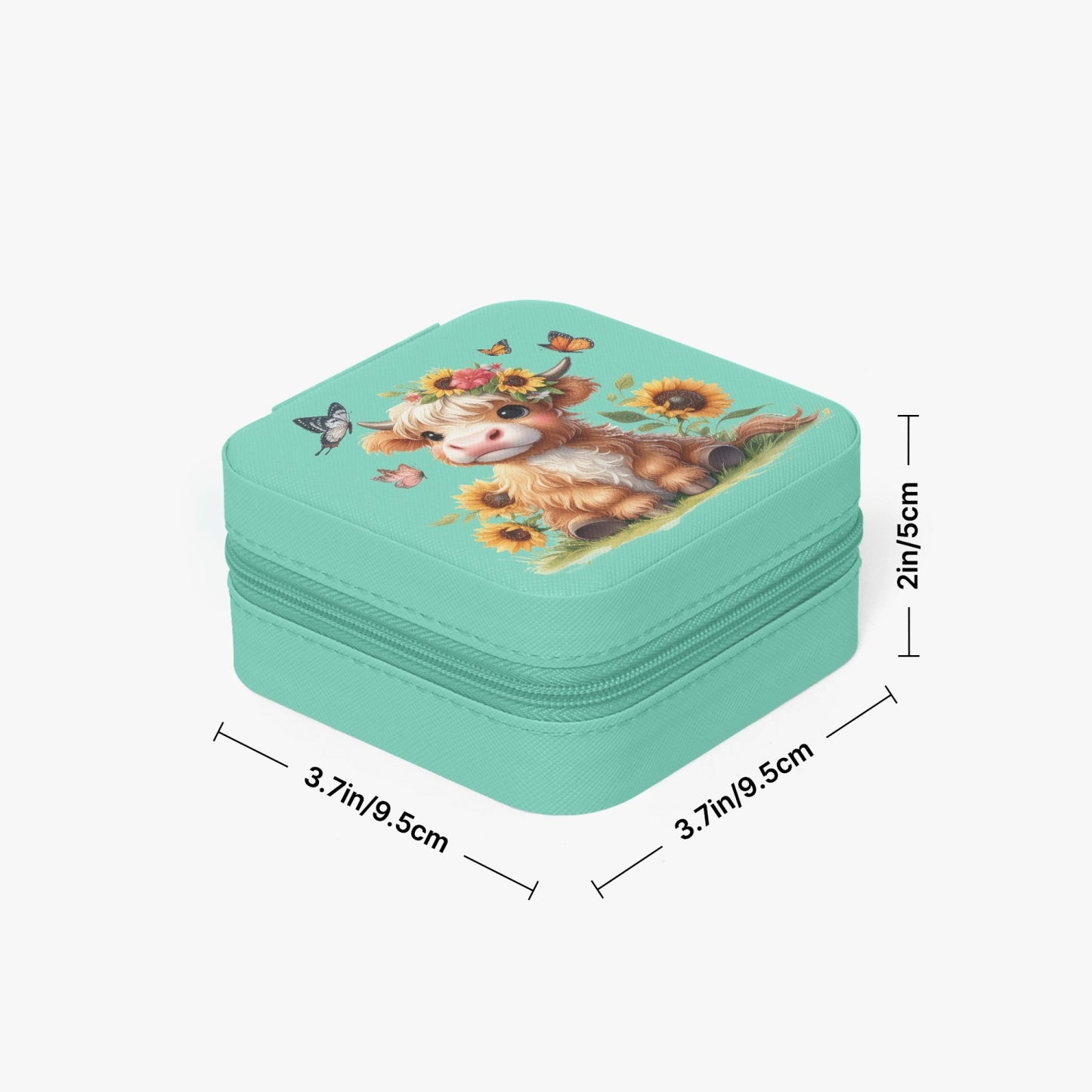 Sunflowers & Cow PU Leather Jewelry Box - Kim’s Signature Beauty & Accessories    