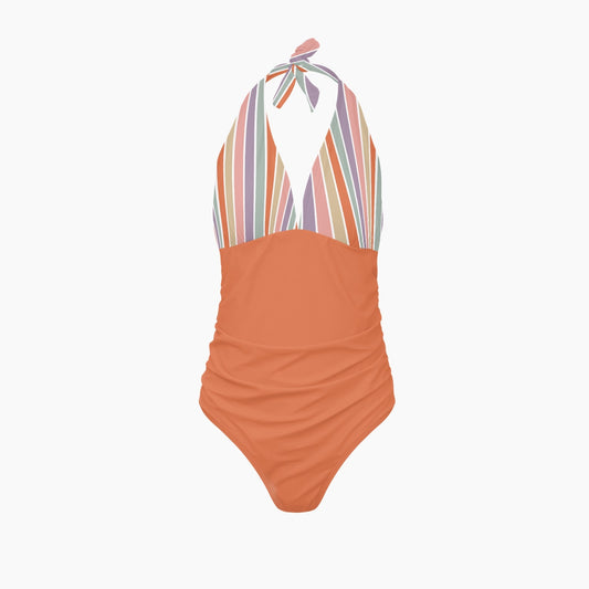 Sunny Stripes | Women's One-Piece Swimsuit - Kim’s Signature Beauty & Accessories    