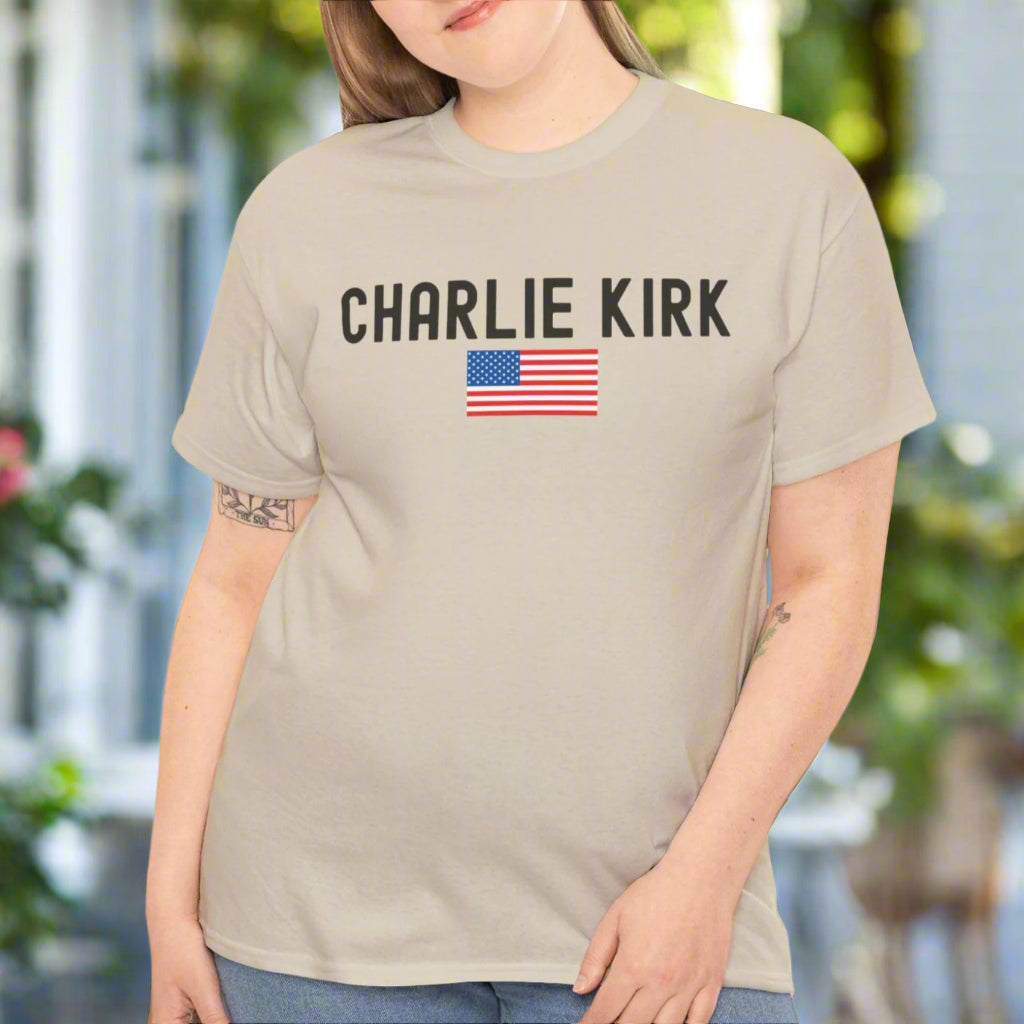 Support Freedom - Unisex Heavy Cotton Tee, Patriotic Tee, Political T-Shirt, American Flag Shirt - Kim’s Signature Beauty & Accessories    