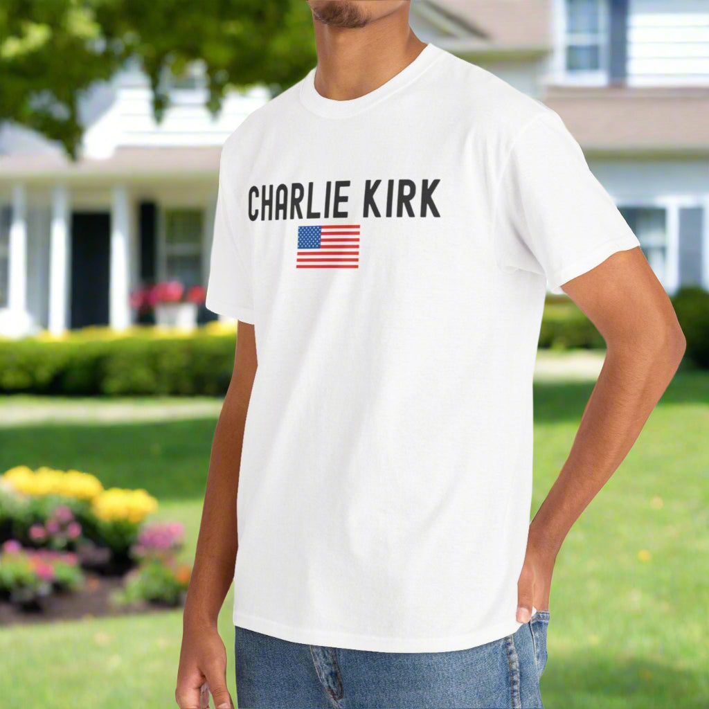 Support Freedom - Unisex Heavy Cotton Tee, Patriotic Tee, Political T-Shirt, American Flag Shirt - Kim’s Signature Beauty & Accessories    