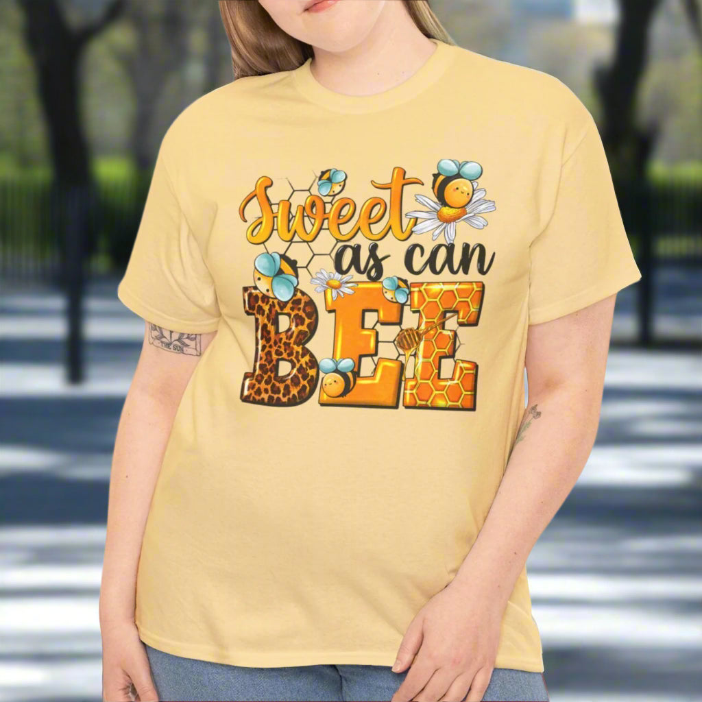 Sweet As Can Bee T-Shirt – Cute Bee Graphic Tee - Kim’s Signature Beauty & Accessories    