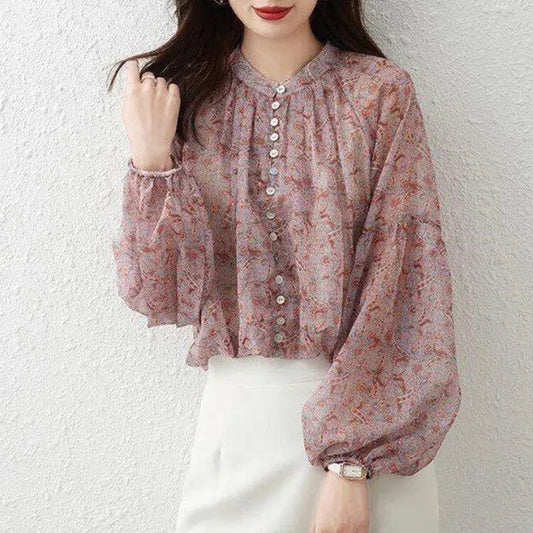Sweet Elegant Design See-through Breathable Blouse - Kim’s Signature Beauty & Accessories