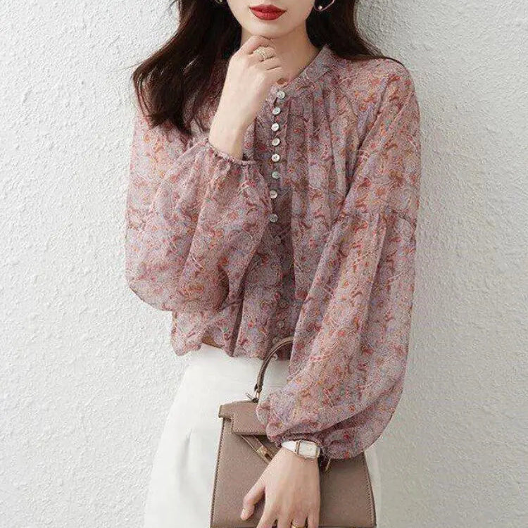 Sweet Elegant Design See-through Breathable Blouse - Kim’s Signature Beauty & Accessories
