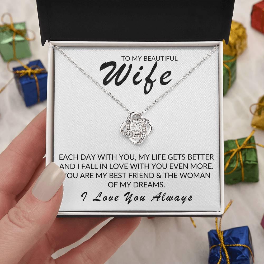 TO MY BEAUTIFUL WIFE LOVE KNOT - Kim’s Signature Beauty & Accessories    