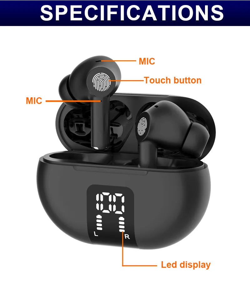 TWS Wireless Bluetooth New M10 Translation Headphones - Kim’s Signature Beauty & Accessories    