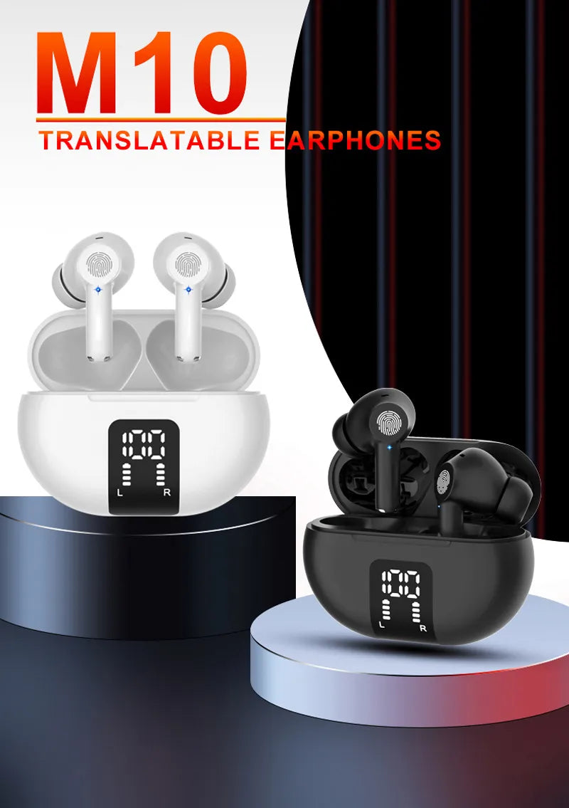 TWS Wireless Bluetooth New M10 Translation Headphones - Kim’s Signature Beauty & Accessories    