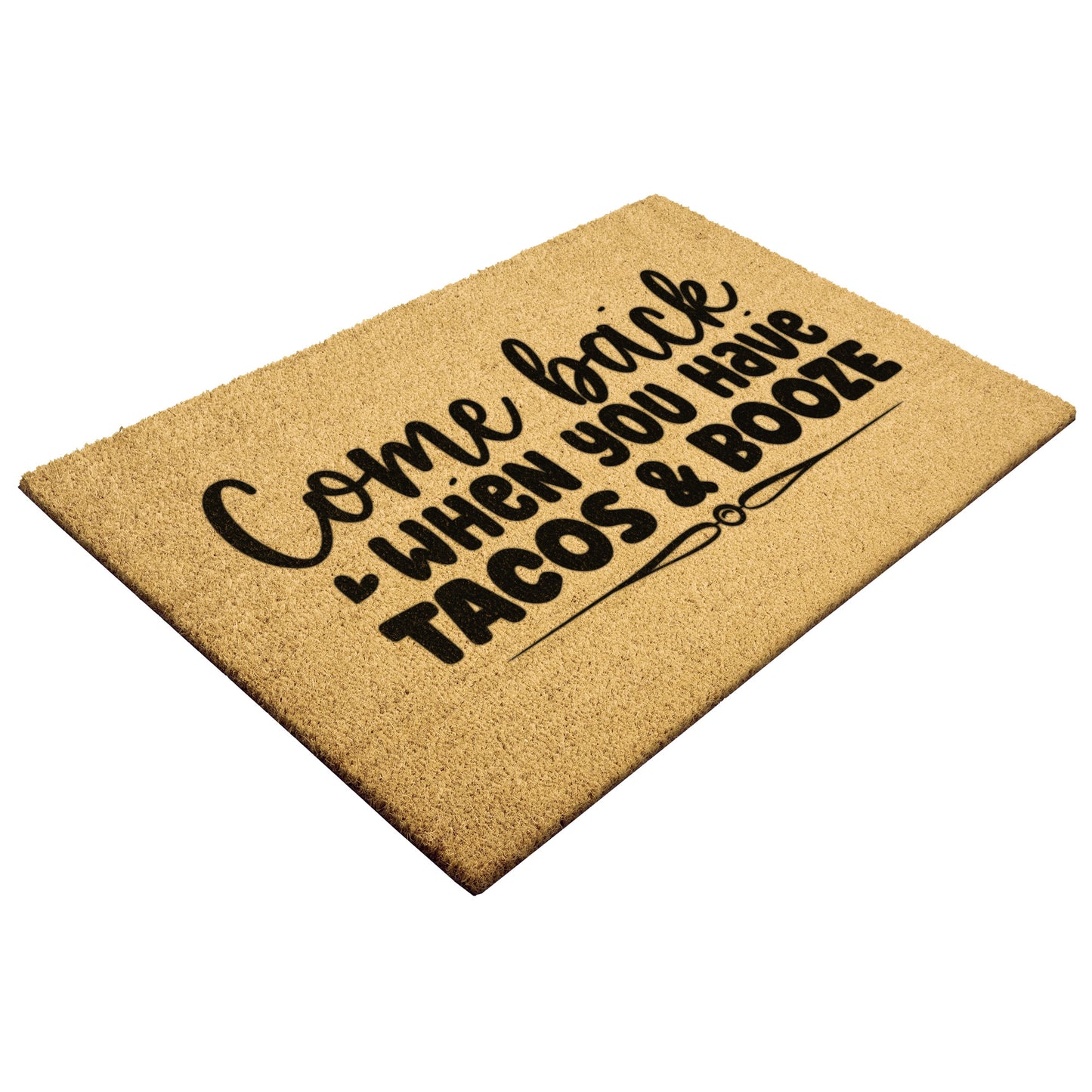 Tacos & Booze Door Mat - Kim’s Signature Beauty & Accessories    