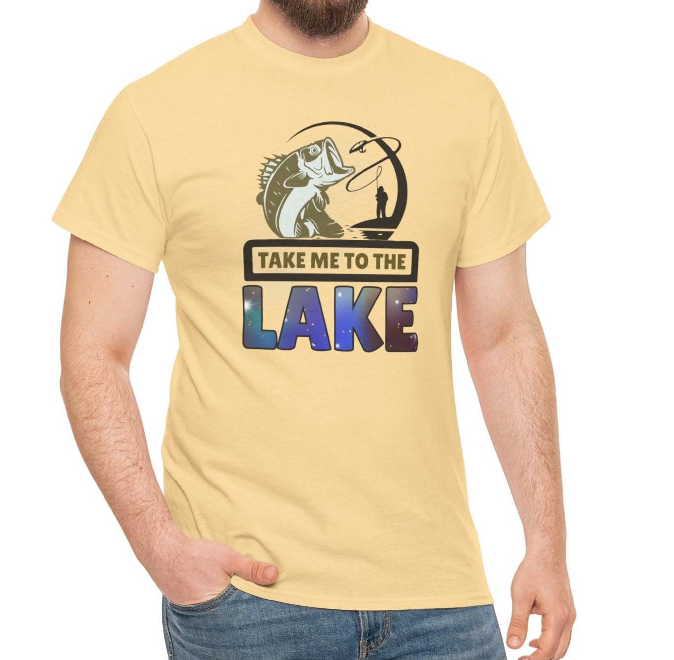 Take Me To The Lake Cotton Tee - Kim’s Signature Beauty & Accessories    