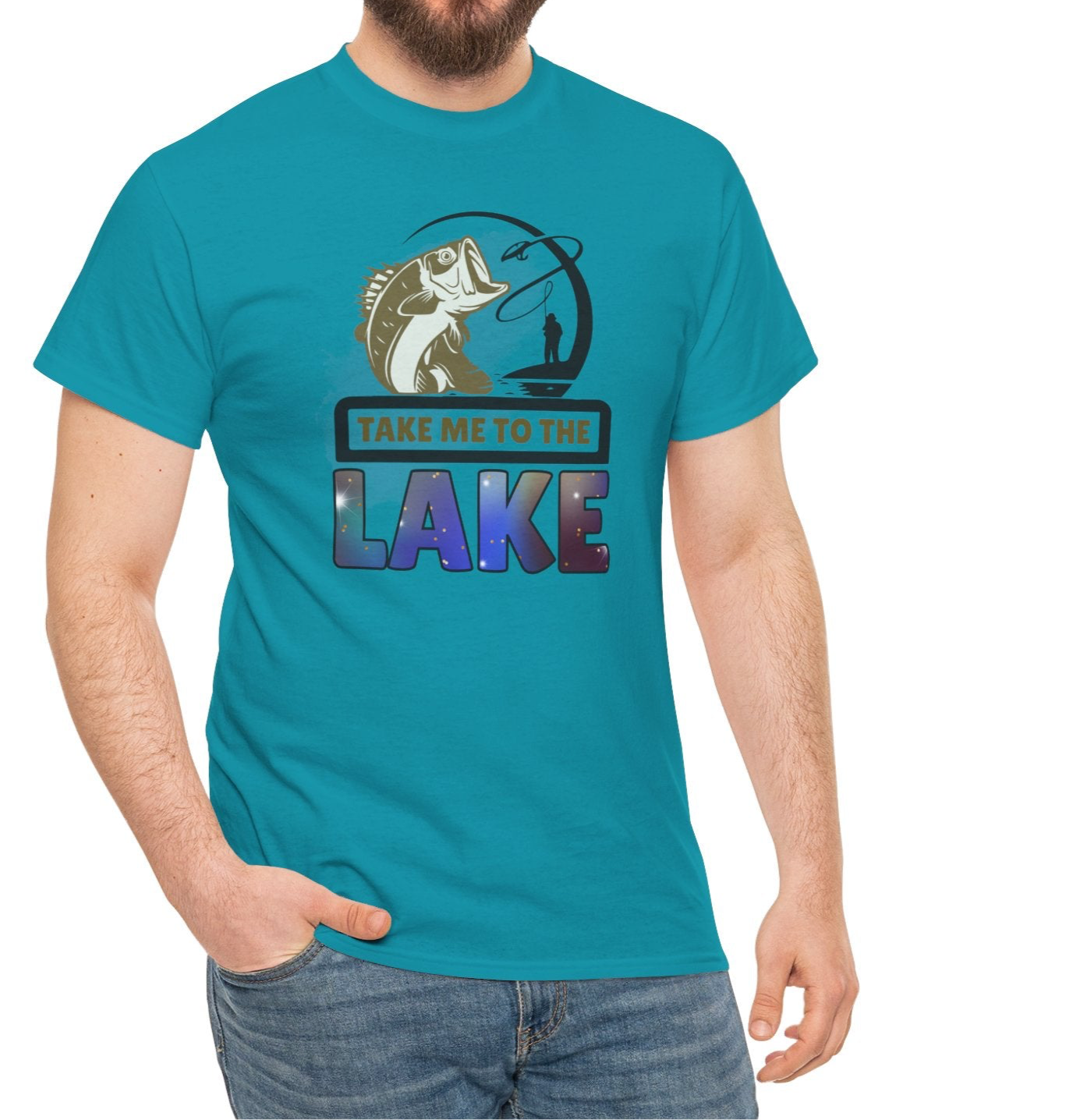 Take Me To The Lake Cotton Tee - Kim’s Signature Beauty & Accessories    