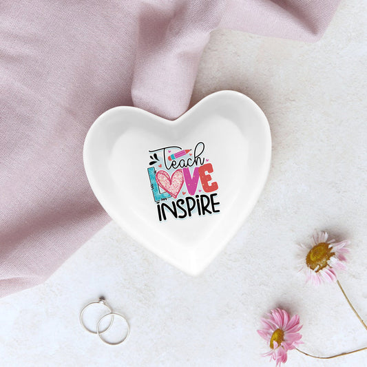 Teach, Love, Inspire Trinket Dish - Kim’s Signature Beauty & Accessories    