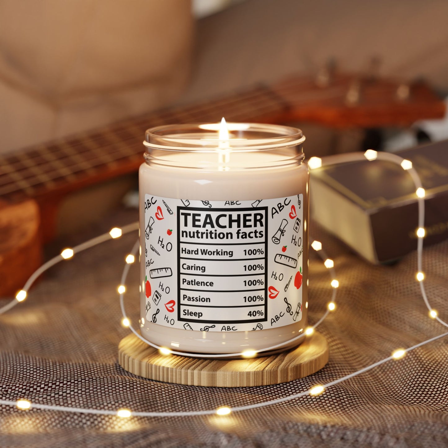 Teacher Nutrition Facts Scented Candle – Teacher Appreciation Gift - Kim’s Signature Beauty & Accessories    