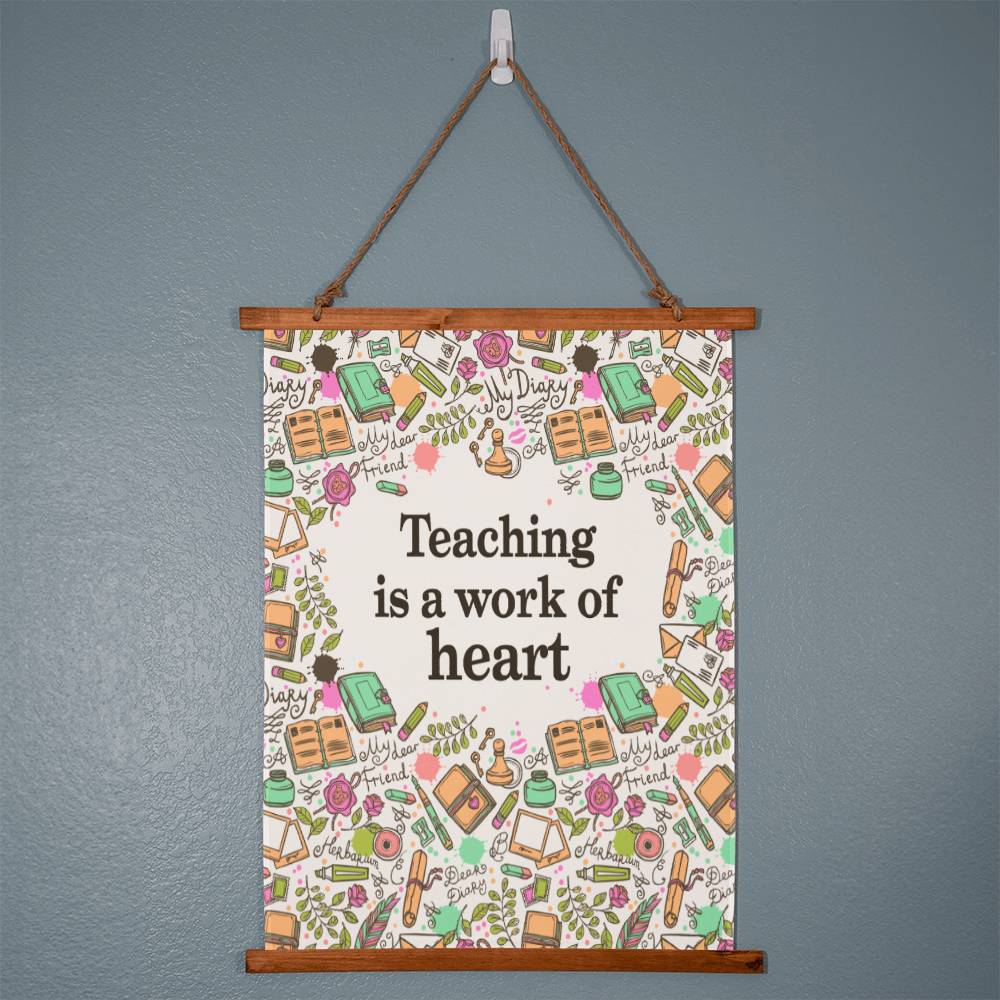 Teacher | Work of Heart Wall Tapestry - Kim’s Signature Beauty & Accessories    
