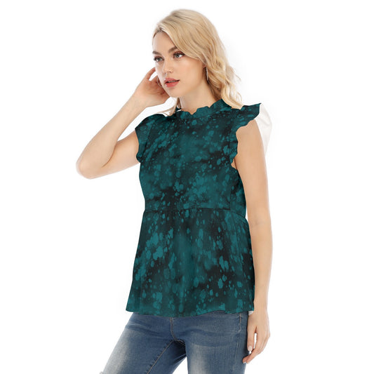 Teal & Black Blouse - Kim’s Signature Beauty & Accessories    