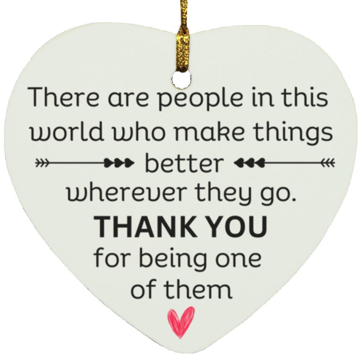 Thank You Heart Ornament - Kim’s Signature Beauty & Accessories    