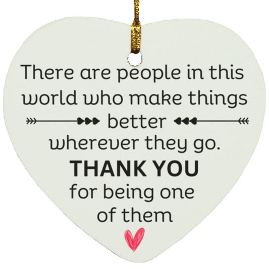 Thank You Heart Ornament - Kim’s Signature Beauty & Accessories    