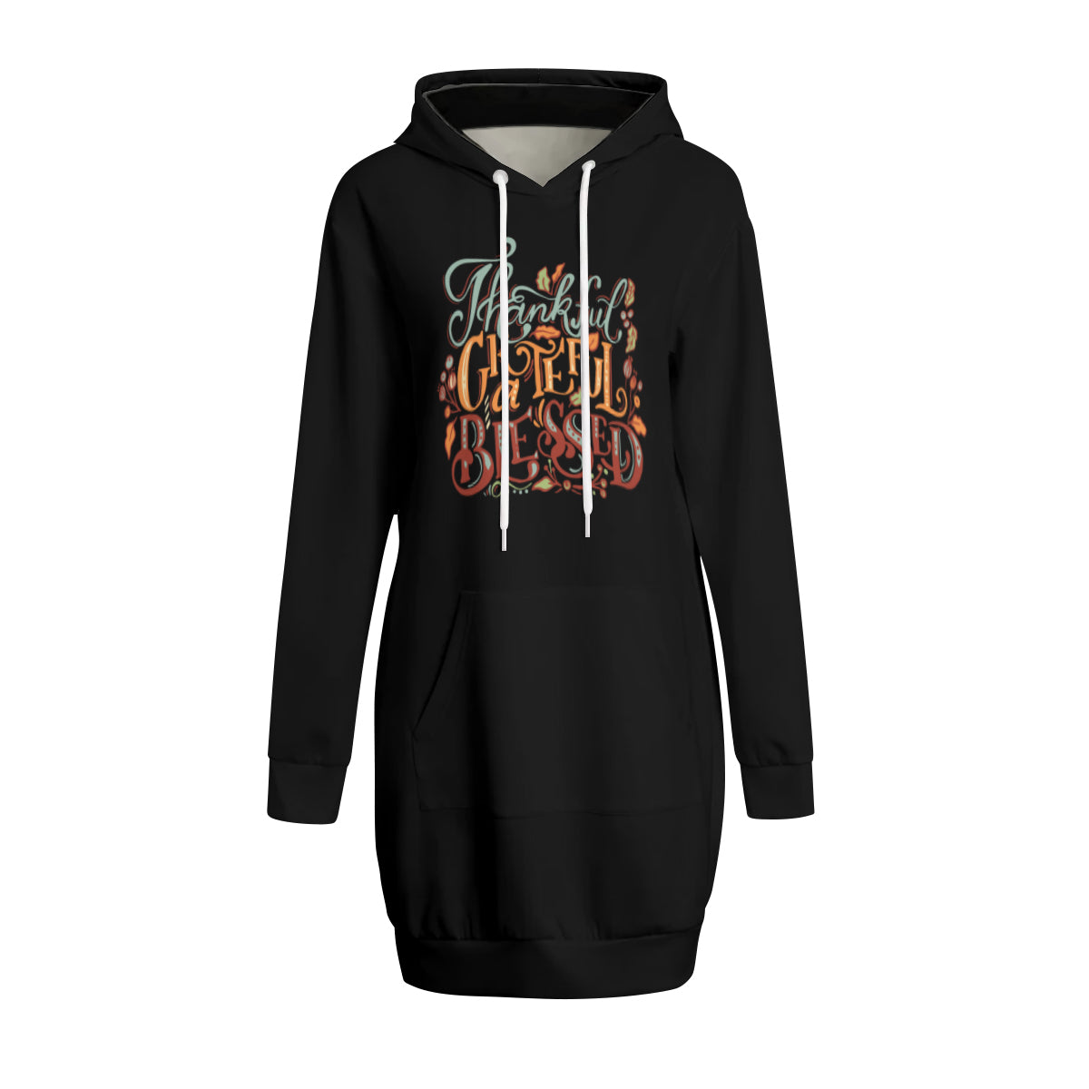 Thankful, Grateful, & Blessed Hoodie Dress - Kim’s Signature Beauty & Accessories    
