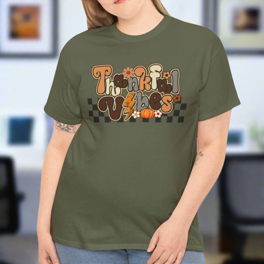 Thankful Vibes Tee - Kim’s Signature Beauty & Accessories    