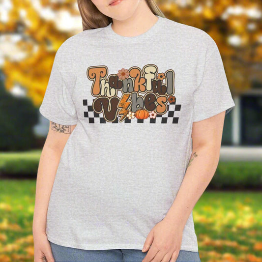 Thankful Vibes Tee - Kim’s Signature Beauty & Accessories    