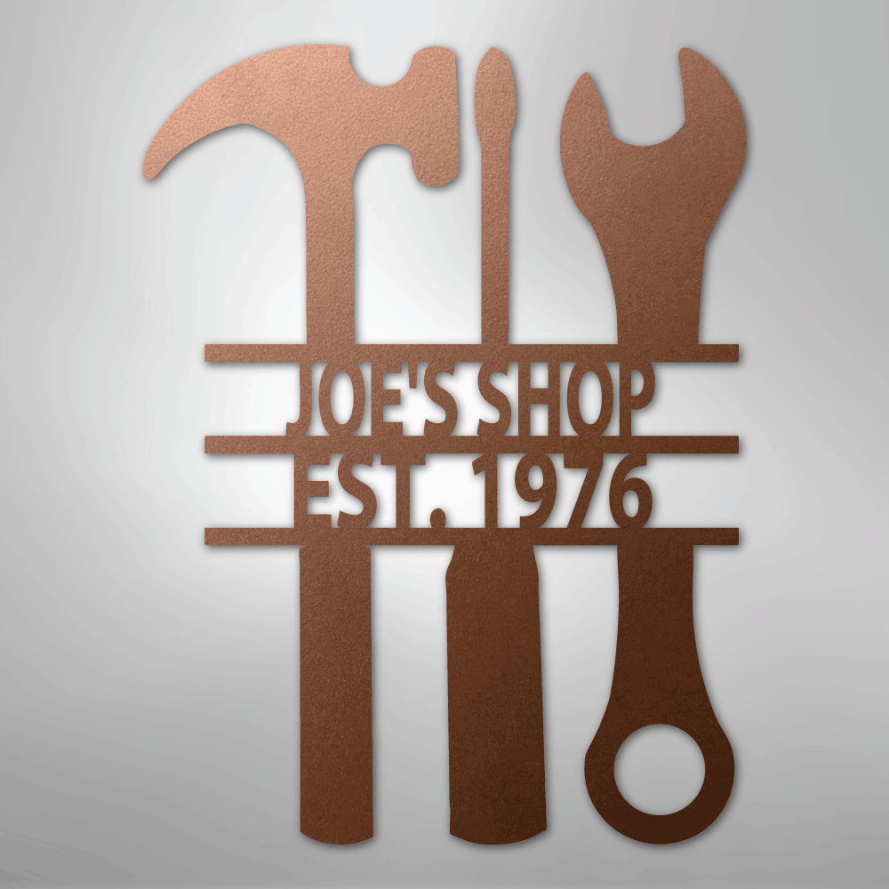 The Garage - Steel Sign - Kim’s Signature Beauty & Accessories