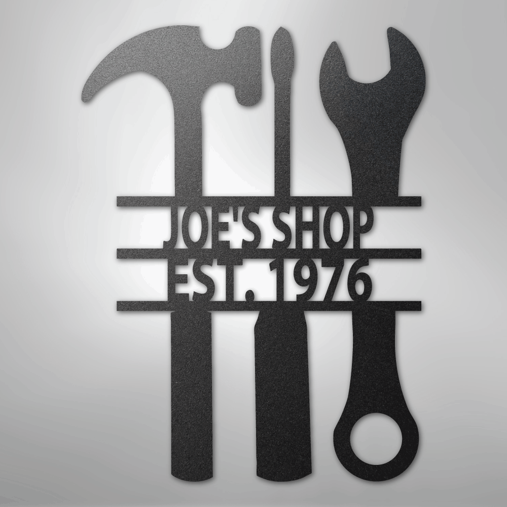 The Garage - Steel Sign - Kim’s Signature Beauty & Accessories