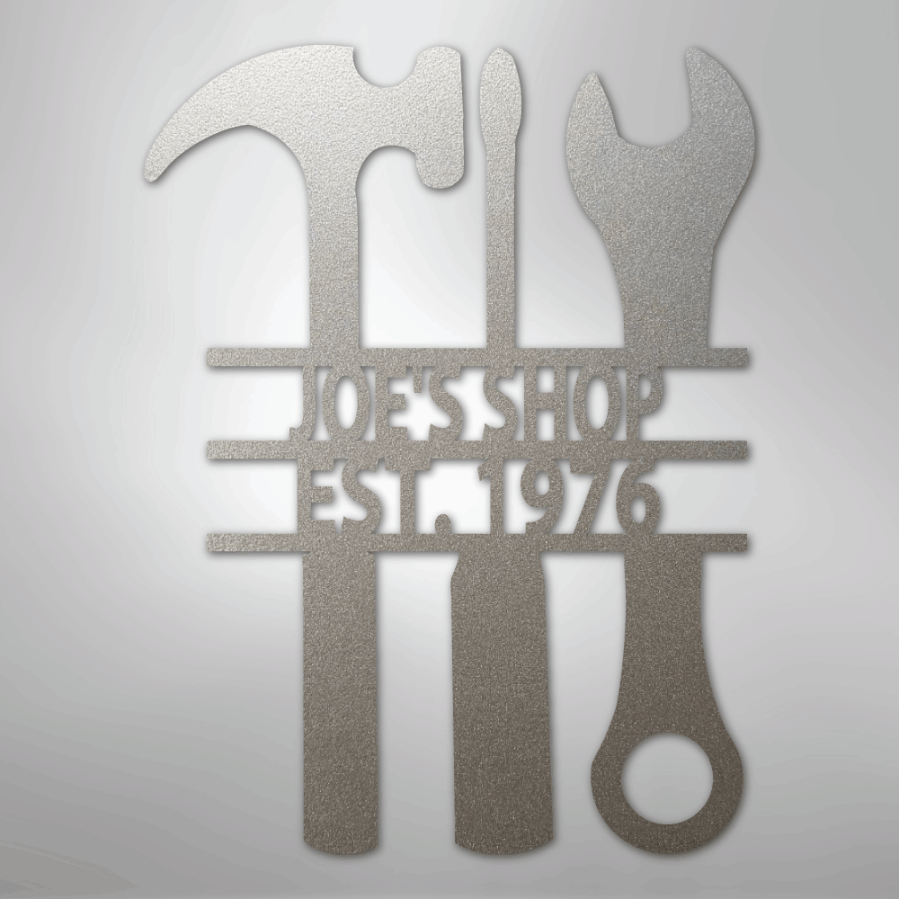 The Garage - Steel Sign - Kim’s Signature Beauty & Accessories