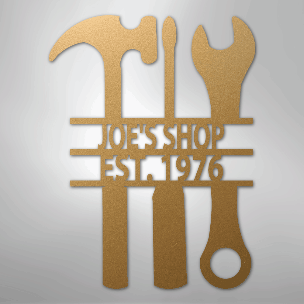 The Garage - Steel Sign - Kim’s Signature Beauty & Accessories