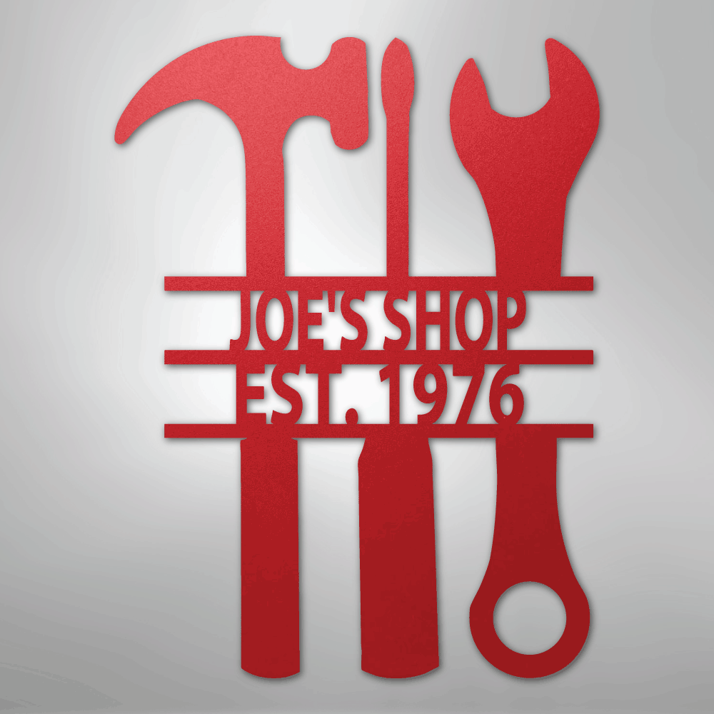 The Garage - Steel Sign - Kim’s Signature Beauty & Accessories