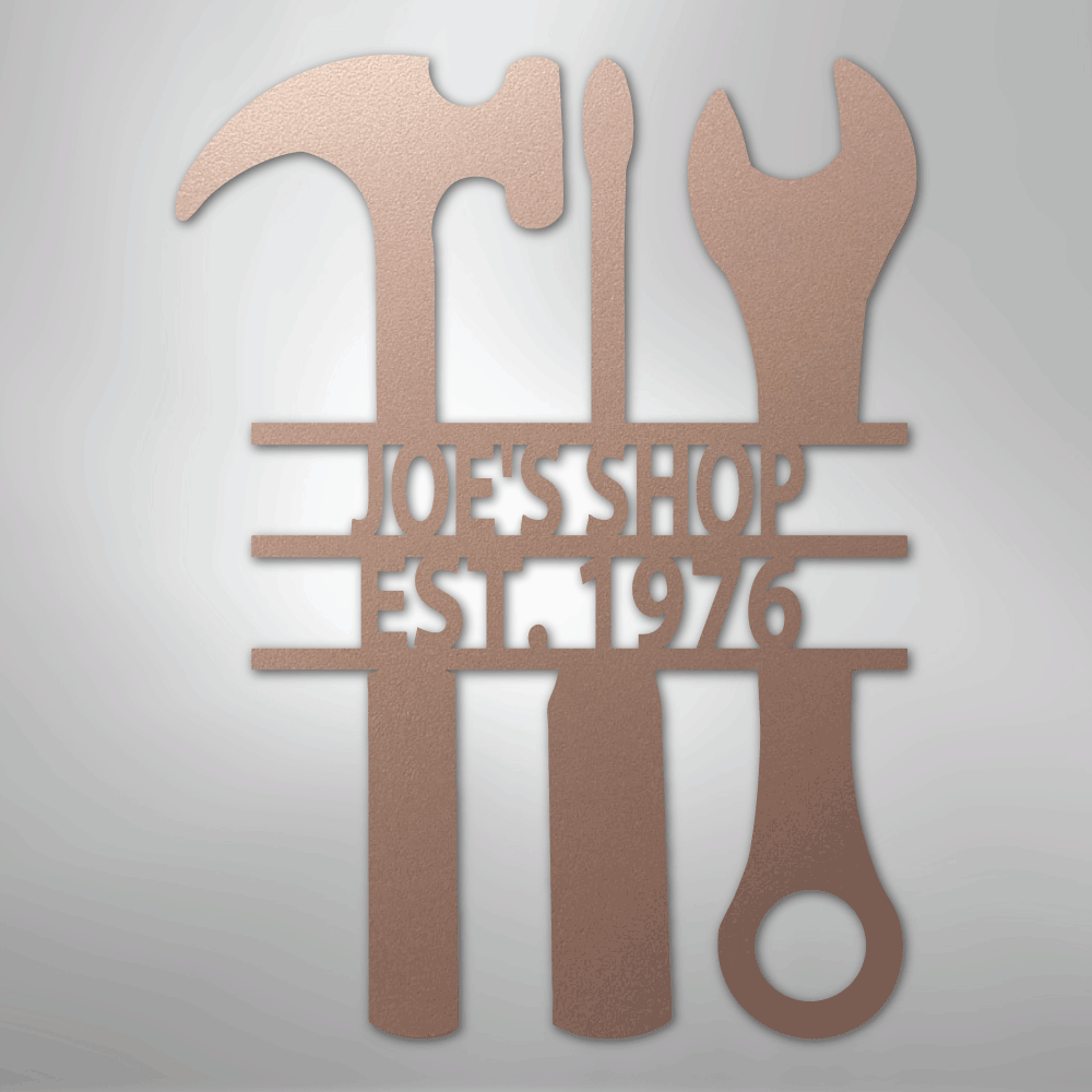 The Garage - Steel Sign - Kim’s Signature Beauty & Accessories