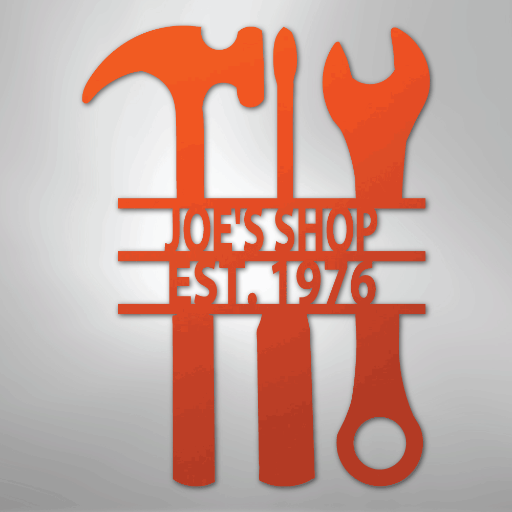 The Garage - Steel Sign - Kim’s Signature Beauty & Accessories