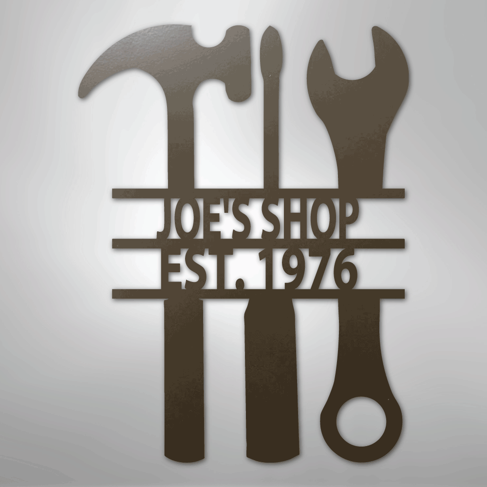 The Garage - Steel Sign - Kim’s Signature Beauty & Accessories