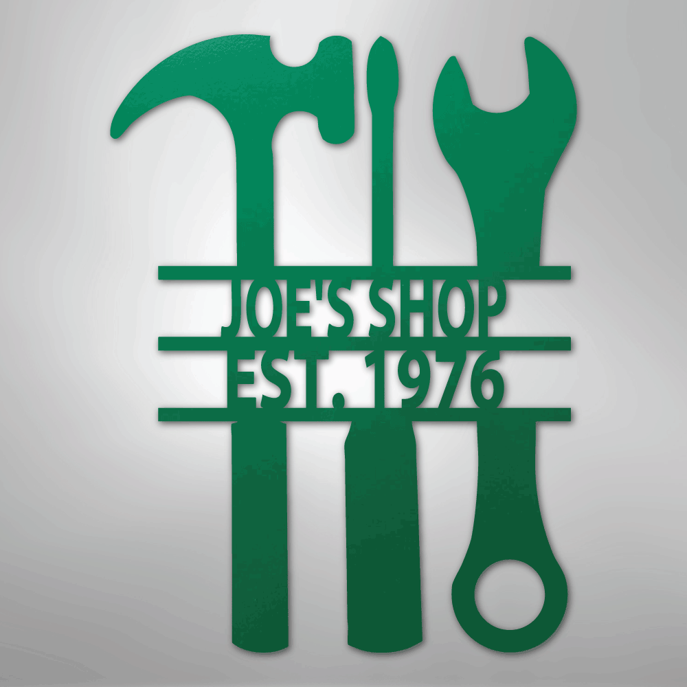 The Garage - Steel Sign - Kim’s Signature Beauty & Accessories