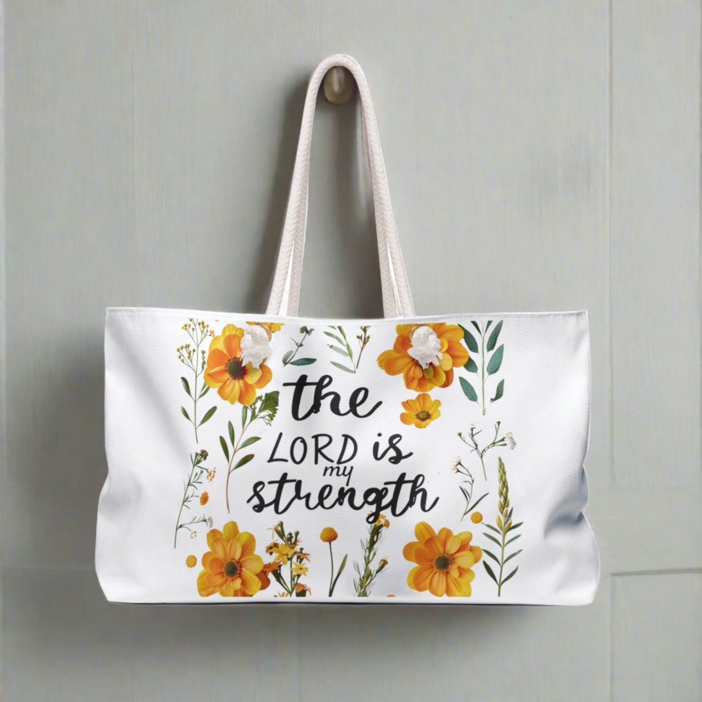 The Lord is my Strength Weekender Bag - Kim’s Signature Beauty & Accessories    
