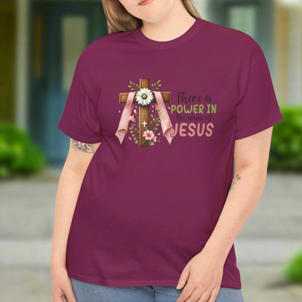 There is Power in the Name of Jesus T-Shirt - Kim’s Signature Beauty & Accessories    