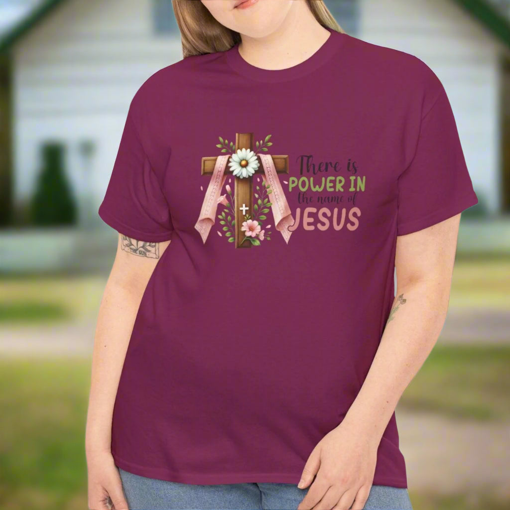 There is Power in the Name of Jesus T-Shirt - Kim’s Signature Beauty & Accessories    