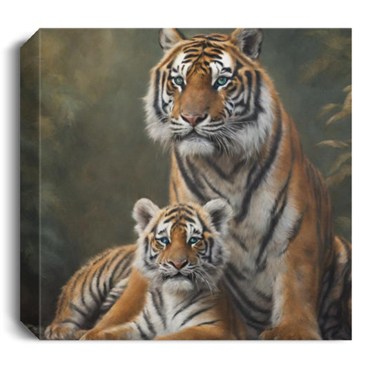 Tiger & Cubs | Canvas Wall Art - Kim’s Signature Beauty & Accessories    