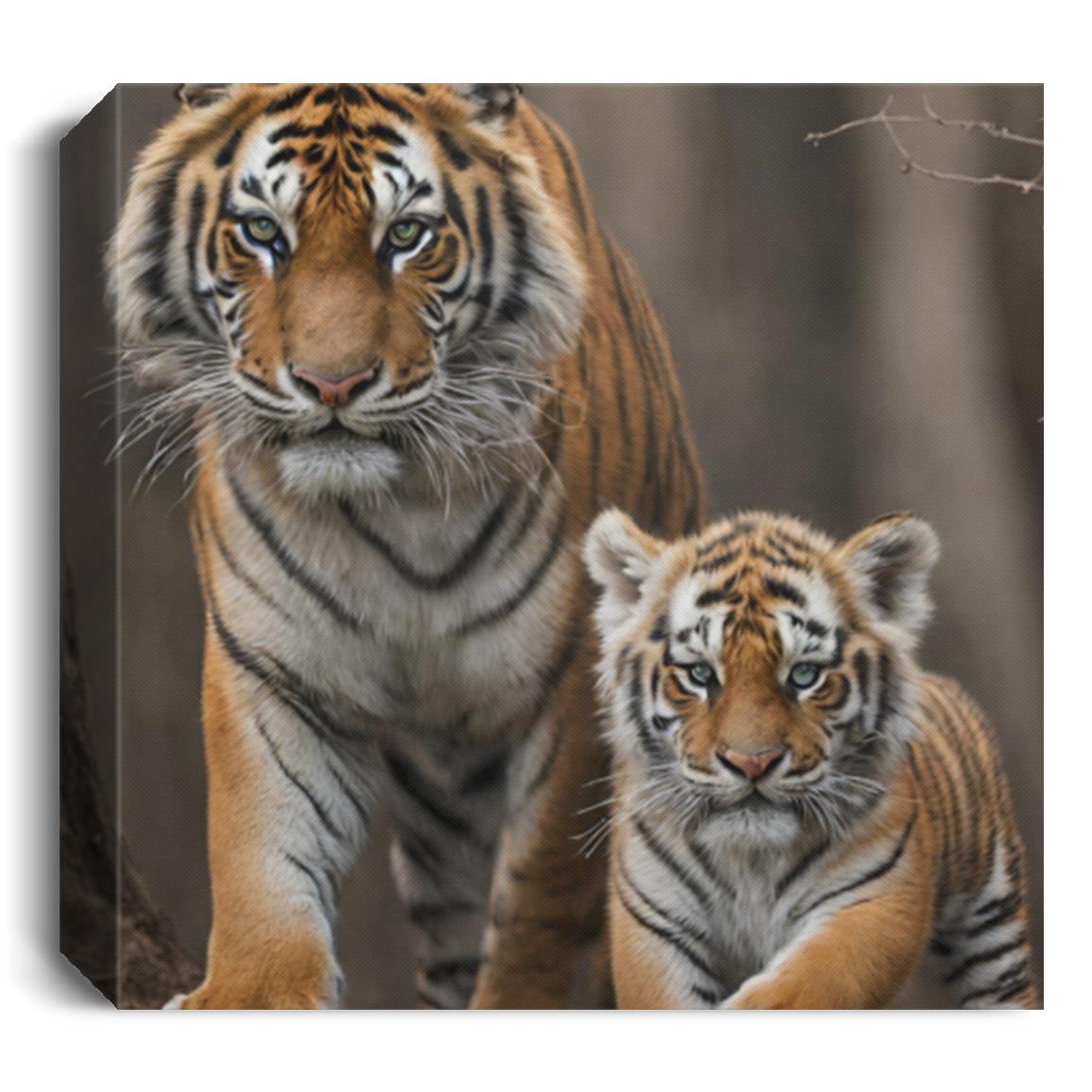 Tiger & Cubs | Canvas Wall Art - Kim’s Signature Beauty & Accessories    