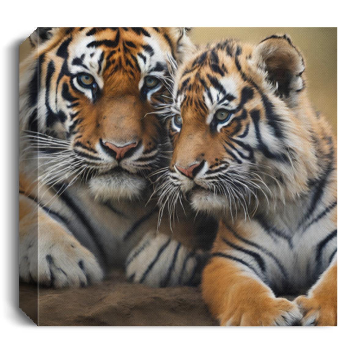 Tiger & Cubs | Canvas Wall Art - Kim’s Signature Beauty & Accessories    