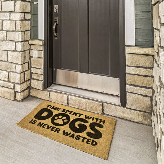 Time Spent With Dogs | Door Mat - Kim’s Signature Beauty & Accessories    