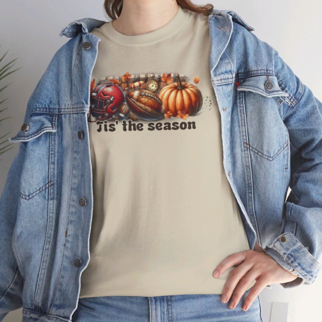 Tis the Season Football & Pumpkin Tee or  Sweatshirt - Kim’s Signature Beauty & Accessories    