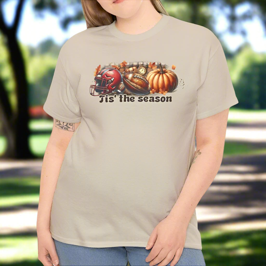 Tis the Season Football & Pumpkin Tee or  Sweatshirt - Kim’s Signature Beauty & Accessories    